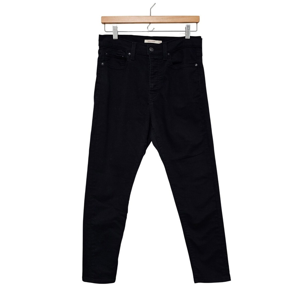 Levi's Women Wedgie Skinny Jeans 30 Black High Rise Stretch Denim Casual Edgy ~